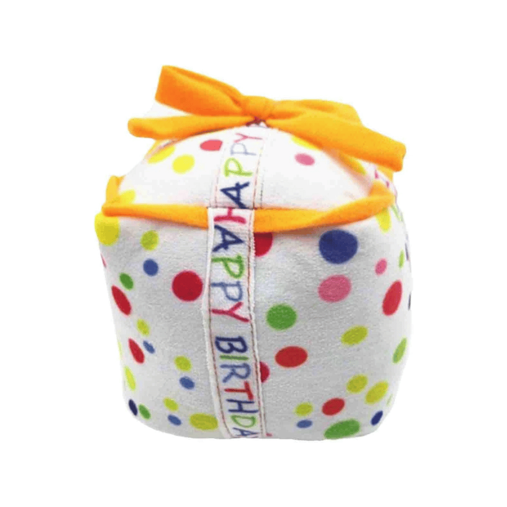 Happy Birthday Gift Box Dog Toy - Birthday Toys from . at DoggyTopia