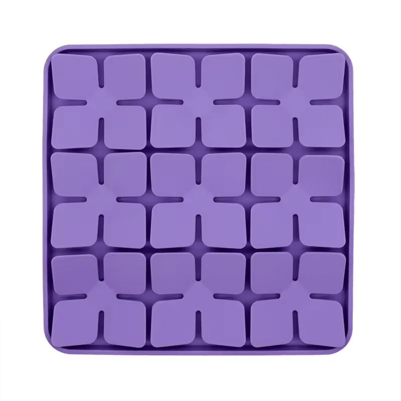 3D Clover Square Slow Feeder - Slow Feeding Bowls from Sale at DoggyTopia