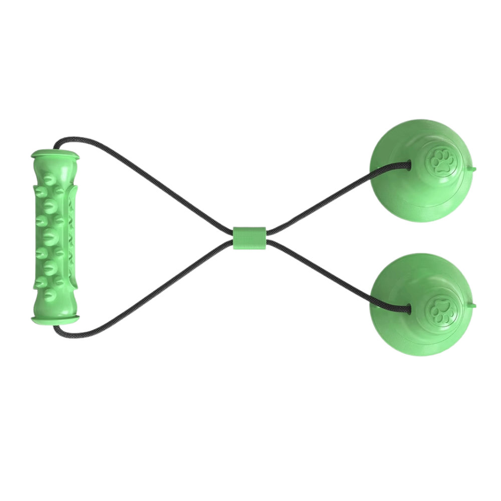 Enrichment Barrel Double Suction Tug Toy