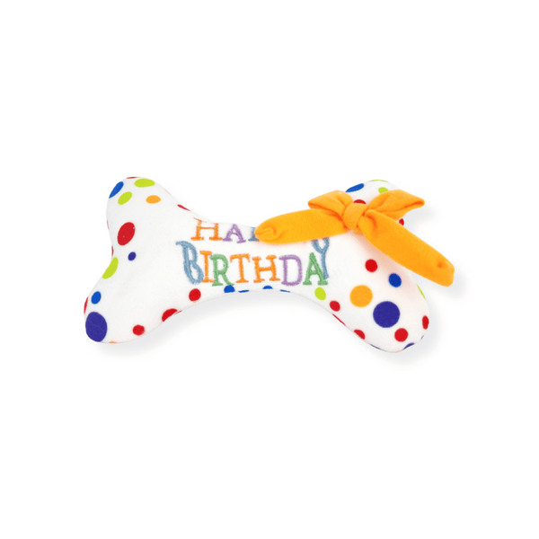 Happy Birthday Bone Dog Toy