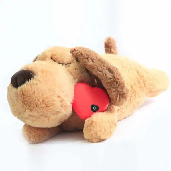 Plush Puppy Heartbeat Comforter Toy