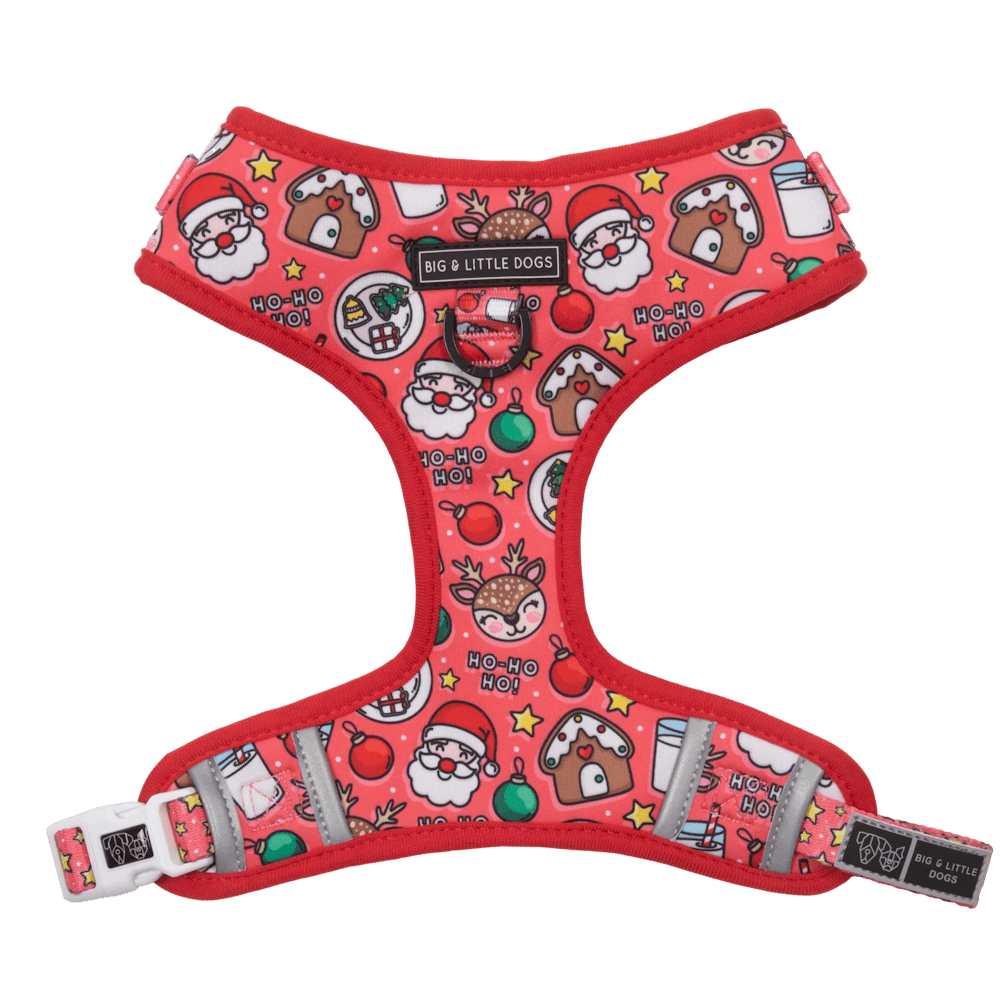 Big & Little Dogs Santa's Cookies Adjustable Harness - Adjustable Harnesses from Sale at DoggyTopia