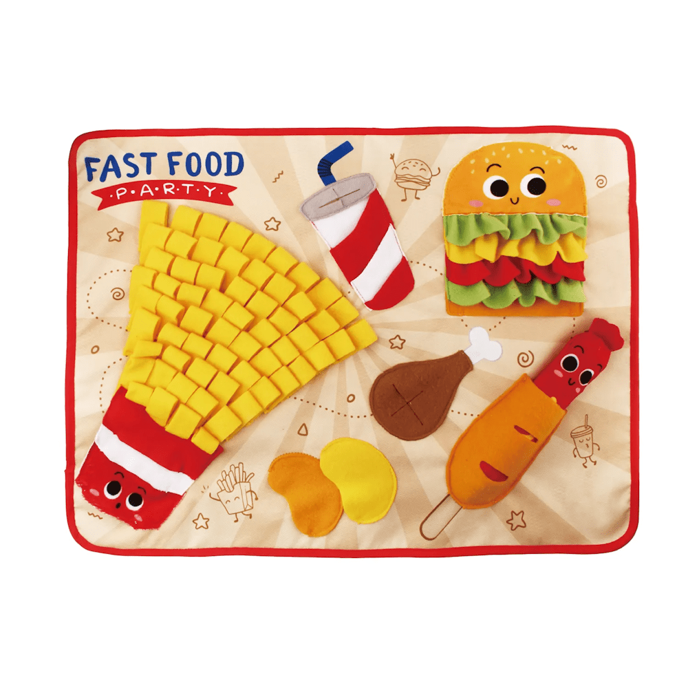 Fast Food Party Snuffle Mat - Snuffle Mats from Sale at DoggyTopia