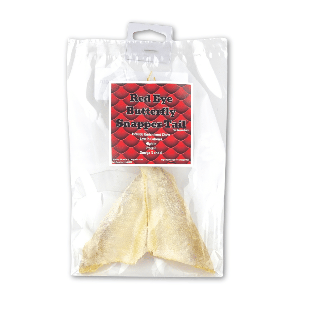 L'Barkery Red Eye Butterfly Snapper Tail - Treats from L'Barkery at DoggyTopia
