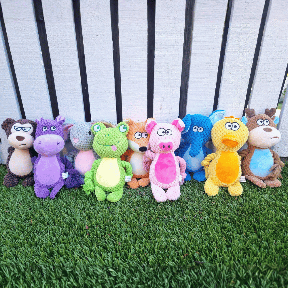 Milo Monkey Rope Corduroy Toy - Plush and Rope Toys from . at DoggyTopia