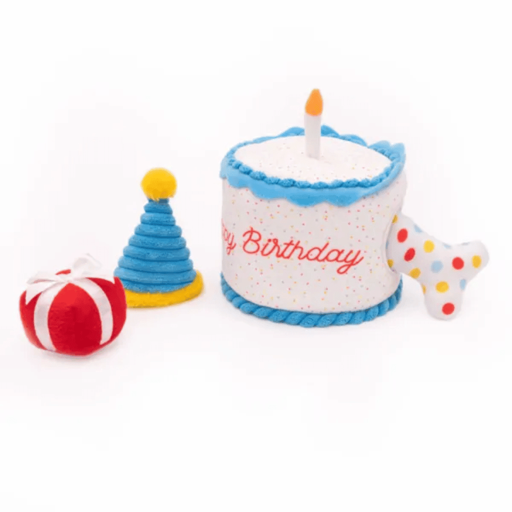 Zippy Burrow - Birthday Cake - Interactive Toys from Zippy Pawz at DoggyTopia