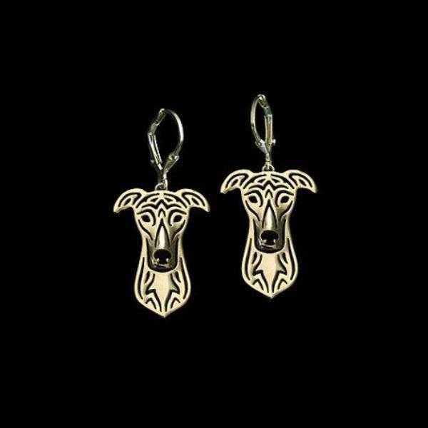 Dog Earrings - Greyhound - Earrings from . at DoggyTopia