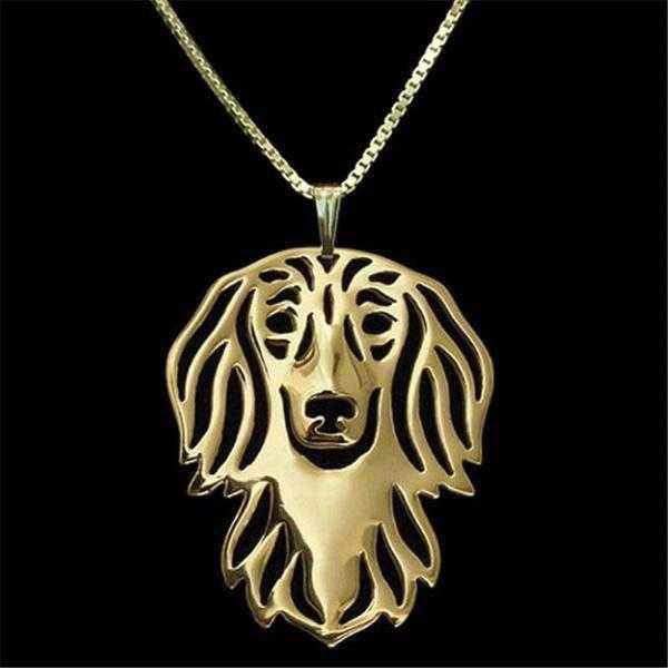 Dachshund Long Haired Jewellery NecklaceDoggyTopia
