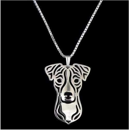 Dog Pendant Necklace - Jack Russell - Necklaces from . at DoggyTopia