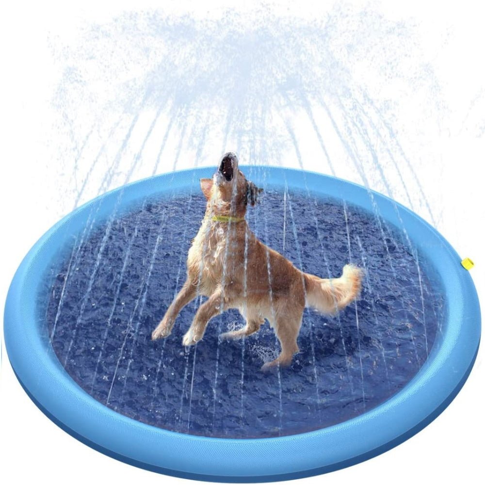 Dog Sprinkler Splash Mat - Splash Mat from . at DoggyTopia