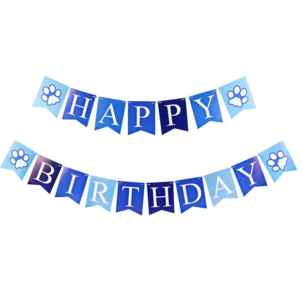 Happy Birthday Celebration Pack - Blue - Party Supplies from . at DoggyTopia