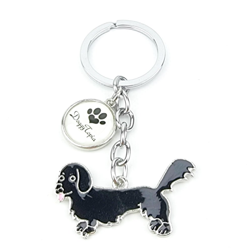 Key Ring Dachshund Long Hair - Key Rings from Sale at DoggyTopia