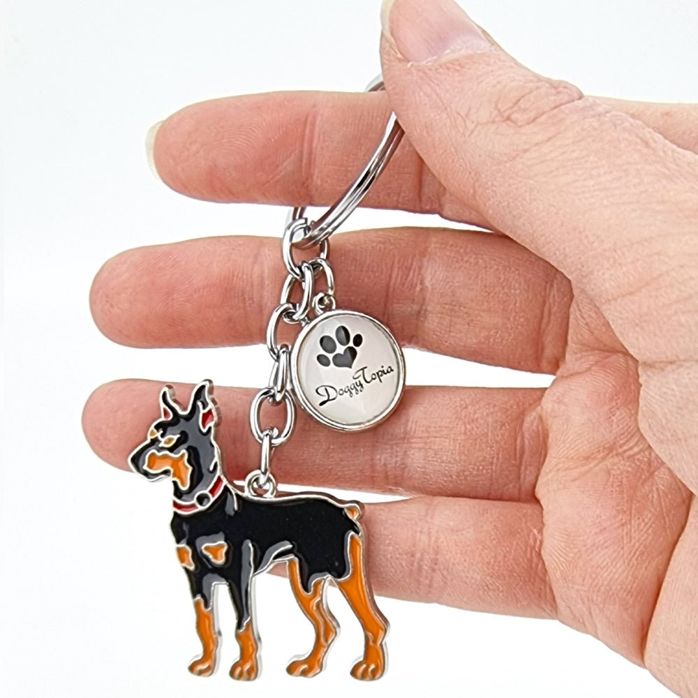 Key Ring Doberman - Key Rings from . at DoggyTopia