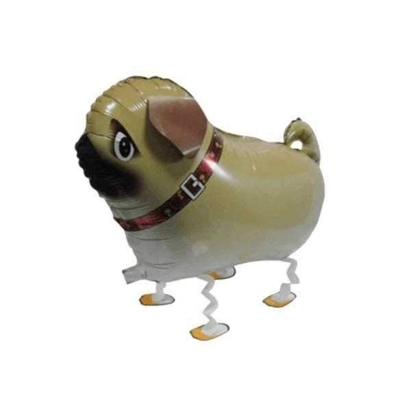 Walking Pug Foil Balloon - Party Balloons from Sale at DoggyTopia